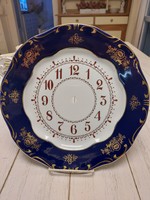 Zsolnay pompadour porcelain wall clock plate