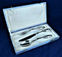 A fine antique silver cutlery set, Italy, ca. 1930!!!