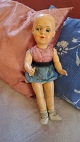 Antique crying baby, in need of restoration. Size: 43 cm.