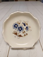 Zsolnay porcelain ashtray with cornflower pattern