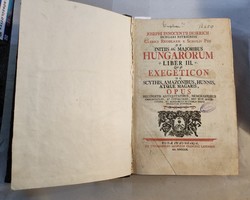 József Desericzky ince - two rare works bound together-1753-1758 - de initiis ac majoribus hungarorum...