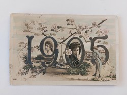 Régi képeslap 1905 fotó levelezőlap Párizs hölgyek