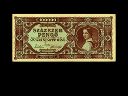 100.000 PENGŐ - 1945 - Inflációs bankjegy! - Szép!