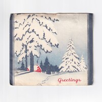 K:038 Karácsonyi nagyalakú boríték képeslap