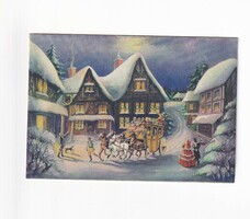K:038 Karácsonyi képeslap 1935 Angol