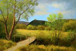 Lantos György: Hegyi kápolna 40x60 cm