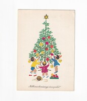 K:046 Karácsonyi képeslap Retro