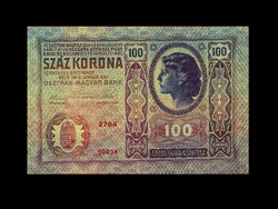 100 KORONA - 1912 - Német nyelvű oldalon DÖK bélyegzés! - Nagyon szép!