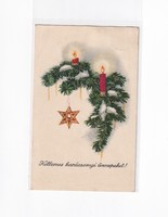K:075 Christmas antique postcard 1936