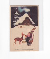K:055 Karácsonyi képeslap népies 02