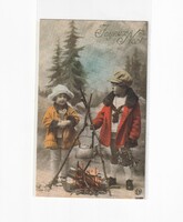 K:091 Karácsonyi  antik postatiszta képeslap copy modern