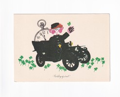 B:063 búék - New Year's postcard postmark