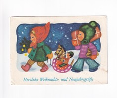 K:089 Karácsonyi  képeslap Lengyel
