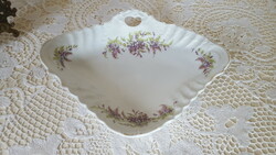 Beautiful, hand-painted porcelain Art Nouveau serving bowl