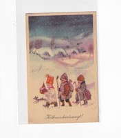 K:055 Karácsonyi képeslap népies