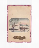 K:079 Karácsonyi Antik kártya-képeslap