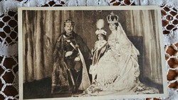 Coronation buda 1916 last Hungarian king iv. Charles era photo photo sheet holy crown