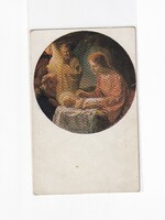 K:076 Karácsonyi Antik képeslap postatiszta vallásos (ceruza nyomok)