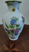 Herend viktória patterned vase 33 cm-basket woven