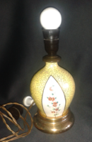 Vintage porcelain table lamp with ceramic craftsman mark (m: 30 cm)