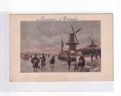 K:105 BÚÉK - Újév antik  képeslap
