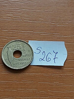 Spain 25 pesetas 1997 melilla, aluminum bronze s267