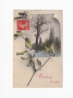 K:138 BÚÉK - Újév antik képeslap