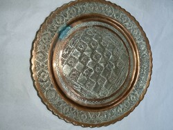 Old oriental copper bowl