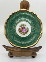 Francia Meissner Limoges aranyozott porcelán tányér 15cm
