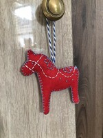 Filc, karácsonyi dekorációs dísztárgy -  Dala lovacska