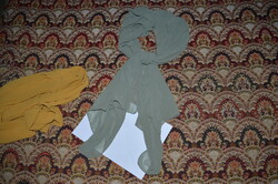 Green polyester shawl-scarf shawl