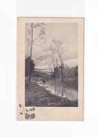 K:109 BÚÉK - Újév antik  képeslap