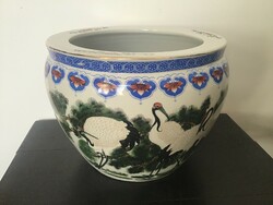Porcelán kaspó 21x30cm.