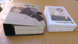 Aranykéz knitting pattern collection folder + many extra pages (3 kg., brand new)
