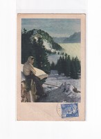 K:111 BÚÉK - Újév antik  képeslap