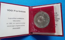 100 Forint 1982 évi Labdarúgó VB , MNB tokban
