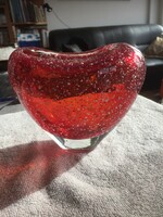 Botticellinek !!!!! -  Szív alakú üveg váza(201)