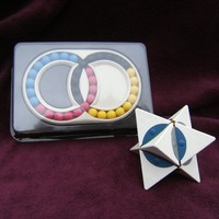 Dino Star (Magic Star) Extremely Rare Logic Game from the 80s + Magic Ring from 1982