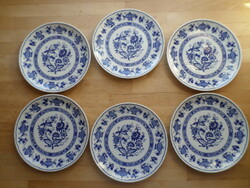 6 Winterling Bavarian onion pattern porcelain small plates 19.5 cm