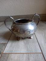Beautiful antique silver-plated sugar bowl (13.5x19.2x14.5 cm)
