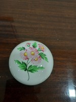 3-legged porcelain bonbonier with Herend map pattern