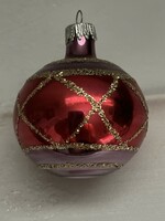 Tündéri karácsonyi üveg festett gömb.