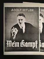 1940s ADOLF HITLER MEIN KAMPF PROPAGANDA POSTER GERMAN WW2