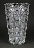 1P292 Régi jelzett Amfora kristály váza 16 cm