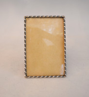 Silver twisted pattern picture frame (nn12)