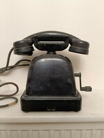 Antik bakelit fém asztali telefon készülék 1930-as évek 262 7948