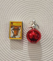 Karácsonyfadísz- szódás üveg (7 cm)
