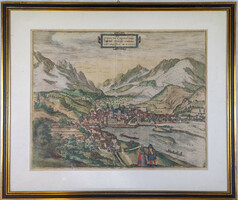 Innsbruck,  Braun and Hogenberg.  1575 Civitates Orbis Terrarum