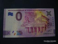 Germany 0 euro 2021 reichstag! Rare commemorative paper money
