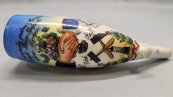 Old porcelain pipe, miner's souvenir